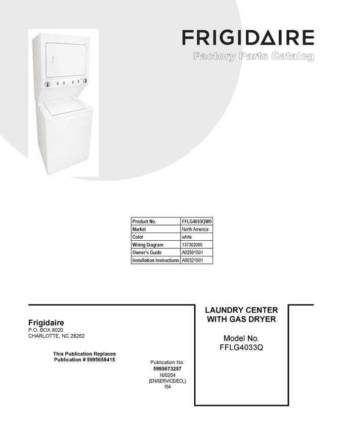 Diagram for FFLG4033QW0