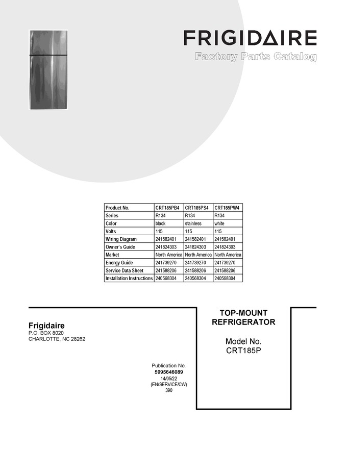 Diagram for CRT185PW4