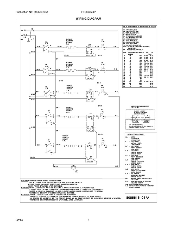 Diagram for FFEC3624PSA