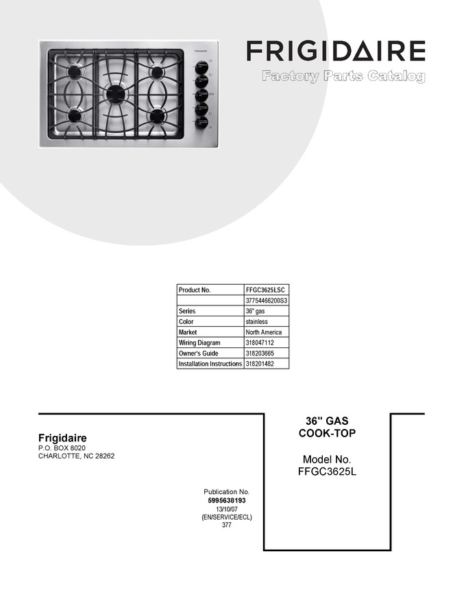 Diagram for FFGC3625LSC