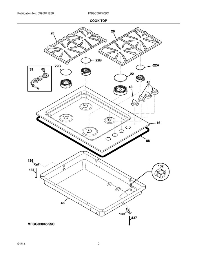Diagram for FGGC3045KBC