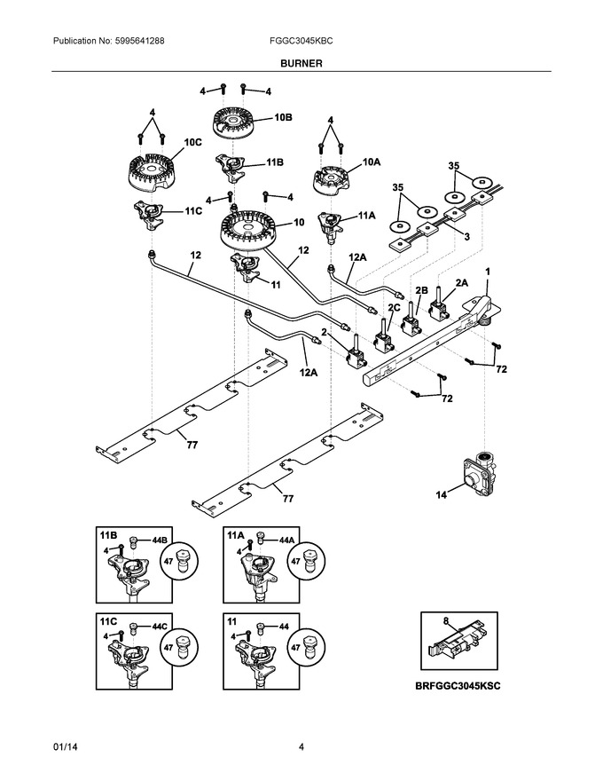 Diagram for FGGC3045KBC