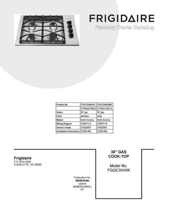 Diagram for FGGC3045KWC