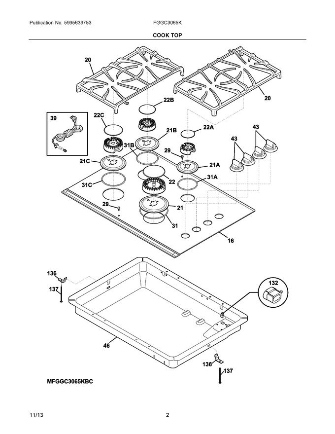 Diagram for FGGC3065KSC