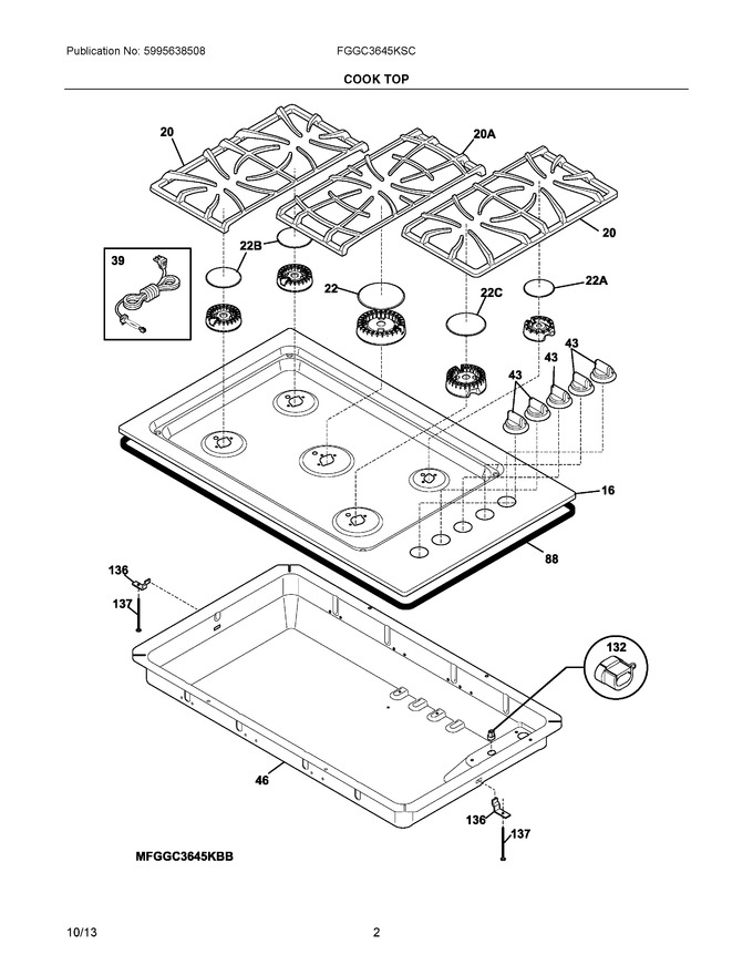 Diagram for FGGC3645KSC