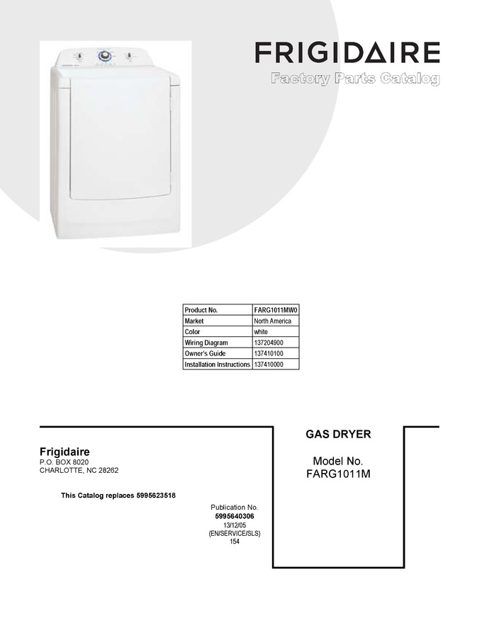 Diagram for FARG1011MW0