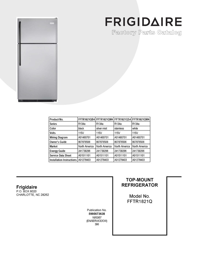 Diagram for FFTR1821QB4