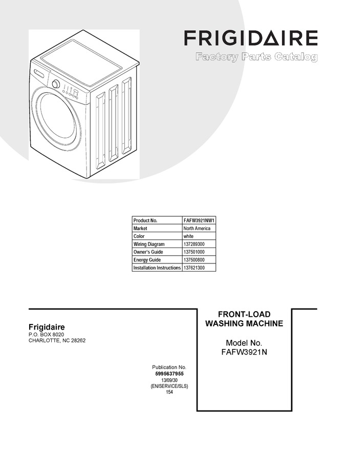 Diagram for FAFW3921NW1