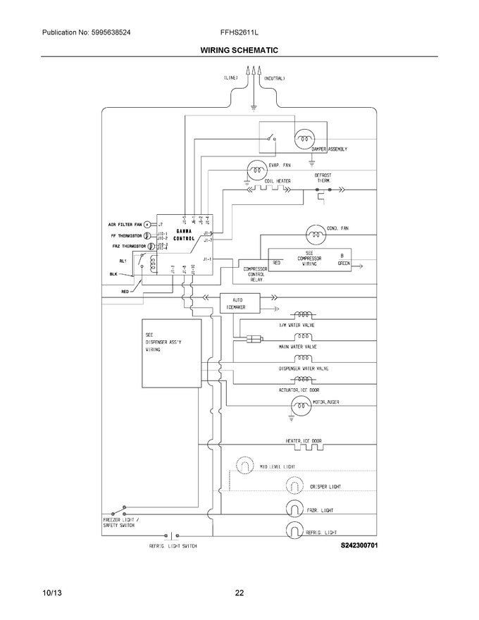 Diagram for FFHS2611LWD