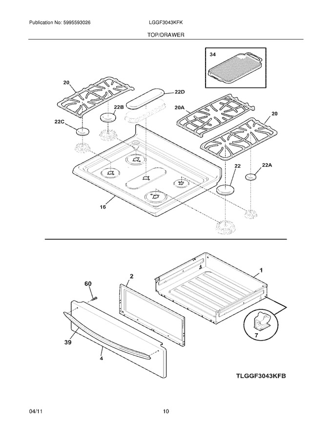 Diagram for LGGF3043KFK