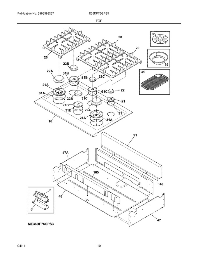 Diagram for E36DF76GPS5