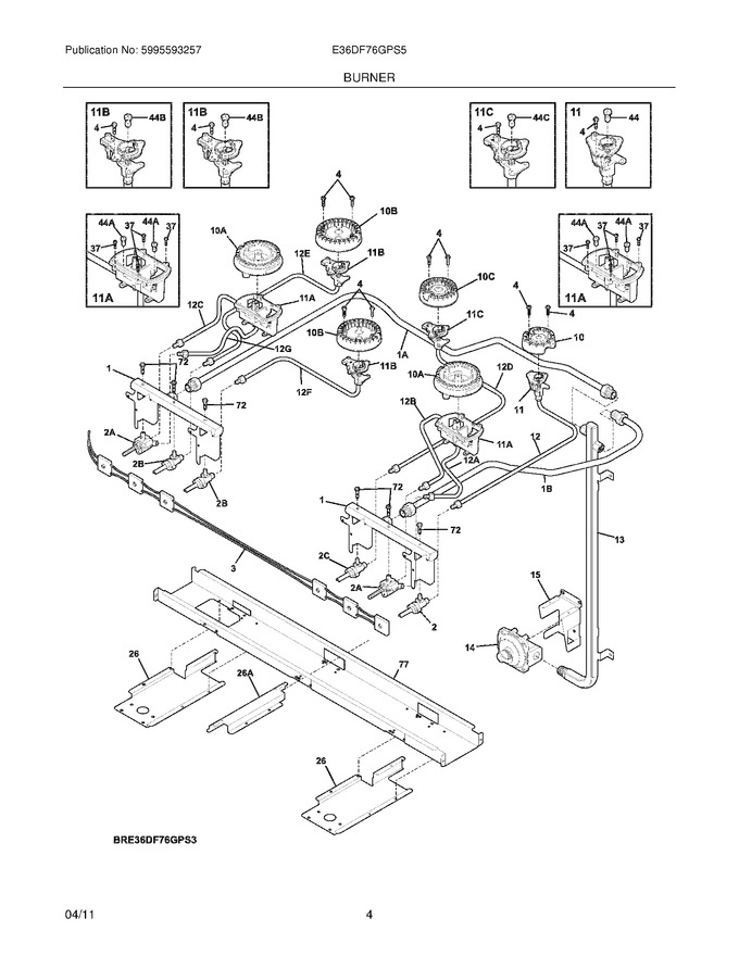 Diagram for E36DF76GPS5