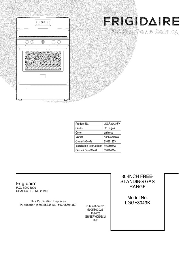 Diagram for LGGF3043KFK