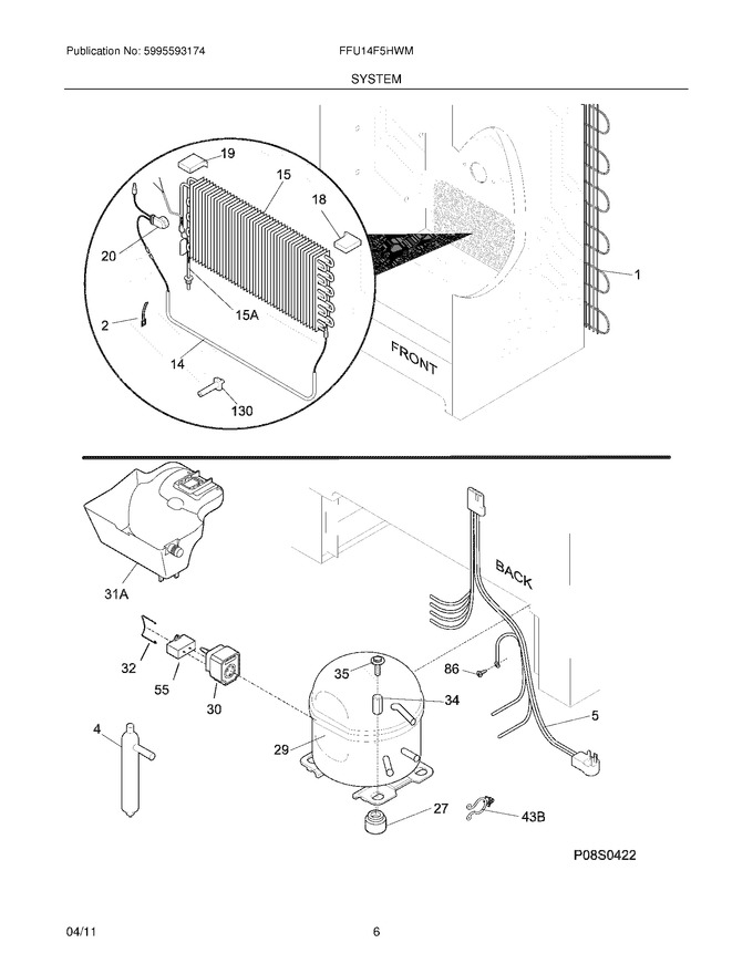 Diagram for FFU14F5HWM