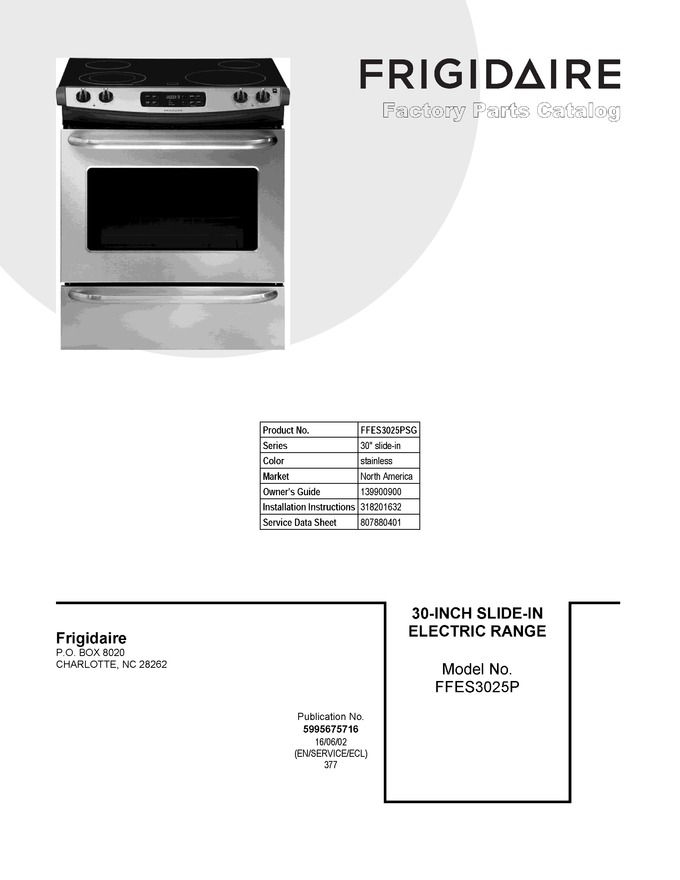Diagram for FFES3025PSG