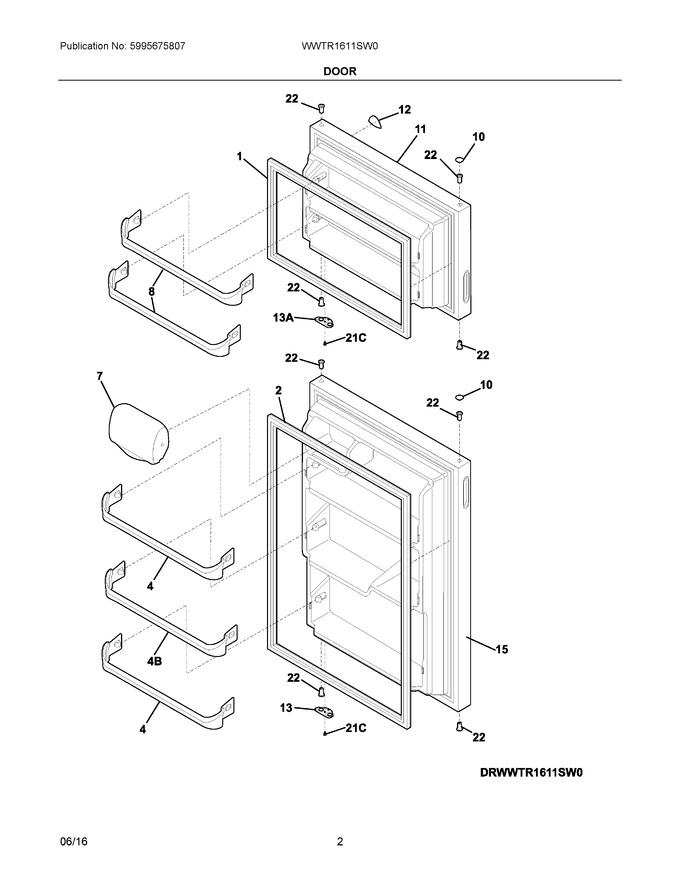 Diagram for WWTR1611SW0