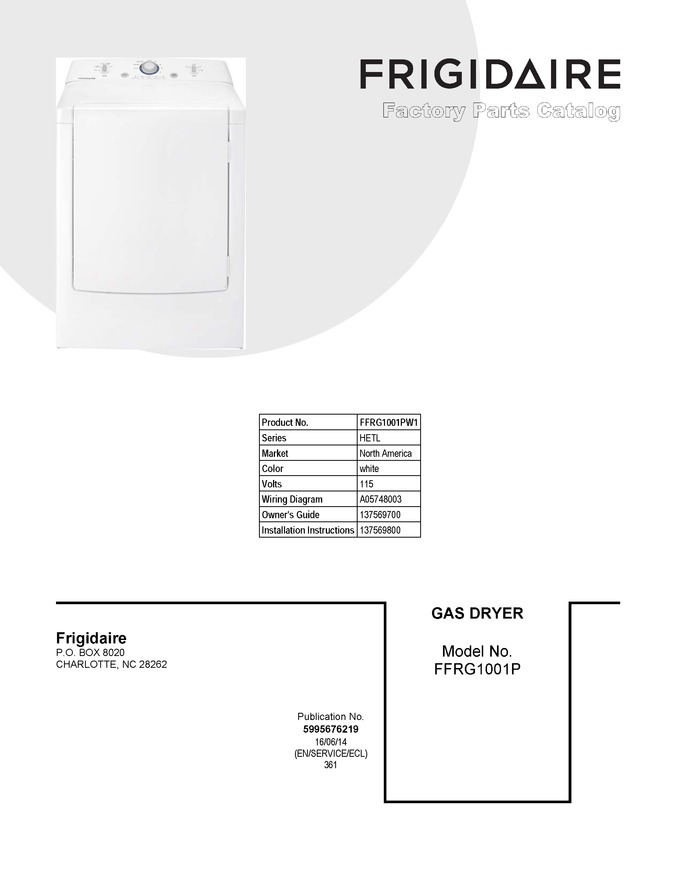 Diagram for FFRG1001PW1