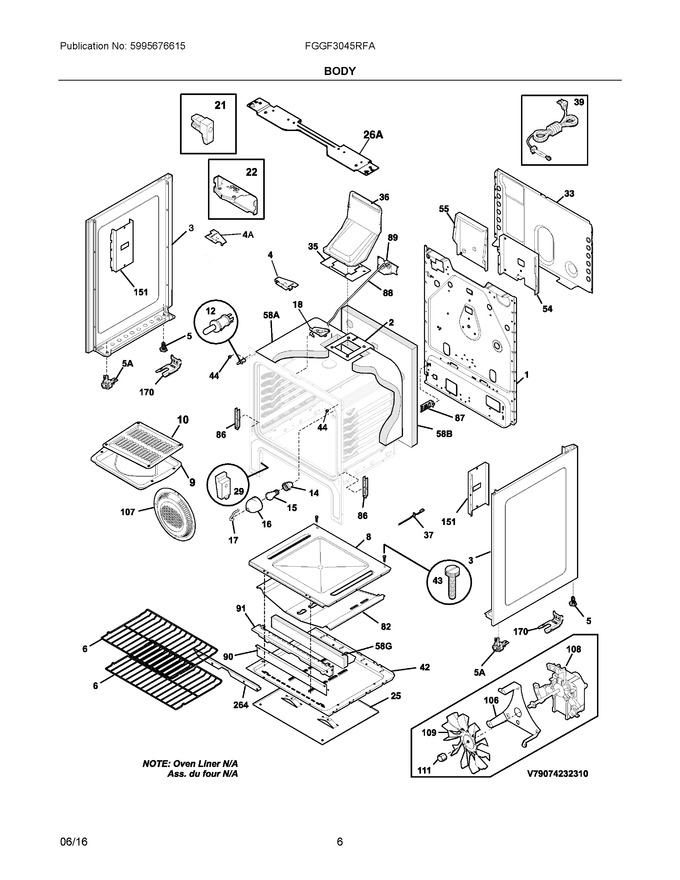 Diagram for FGGF3045RFA