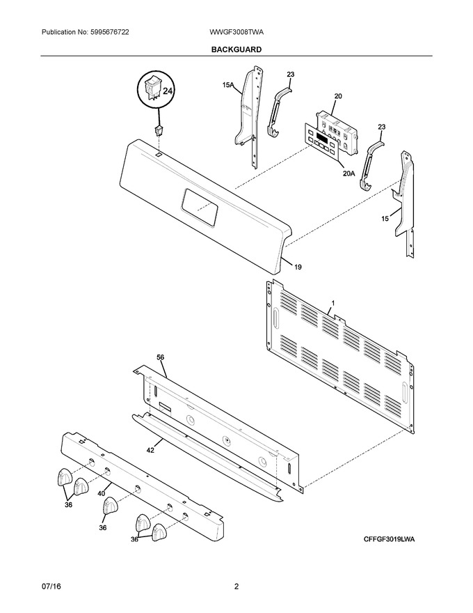 Diagram for WWGF3008TWA