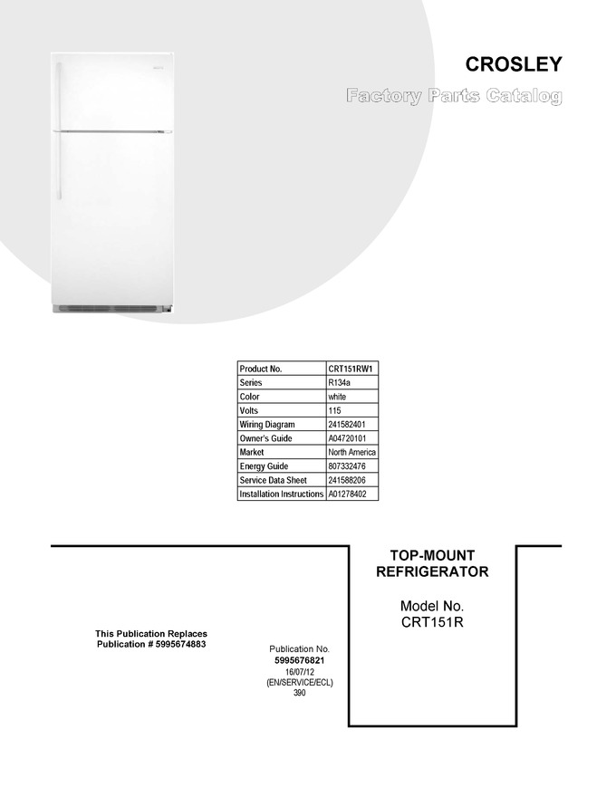 Diagram for CRT151RW1