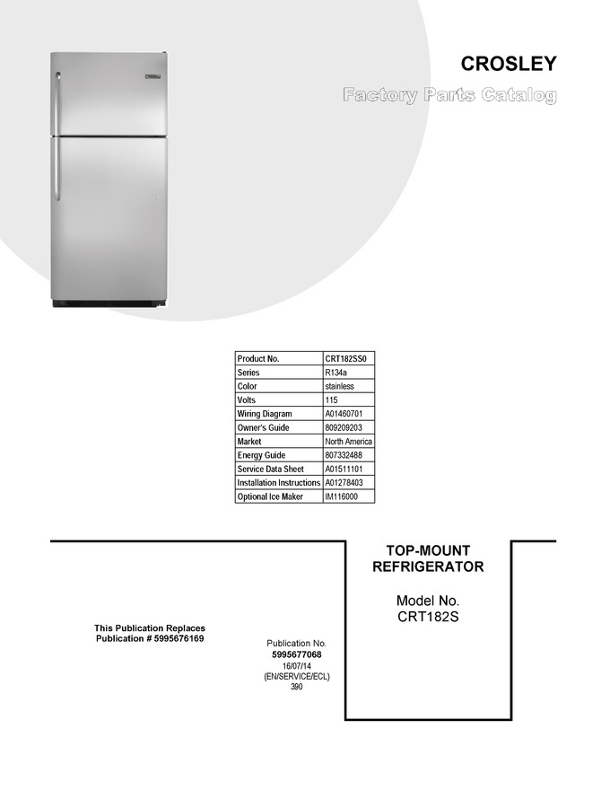 Diagram for CRT182SS0