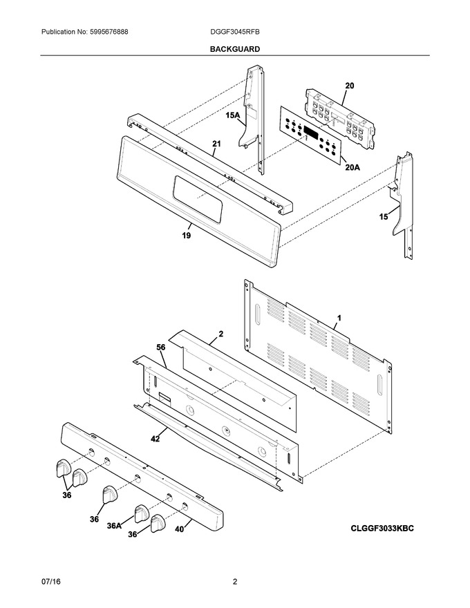 Diagram for DGGF3045RFB