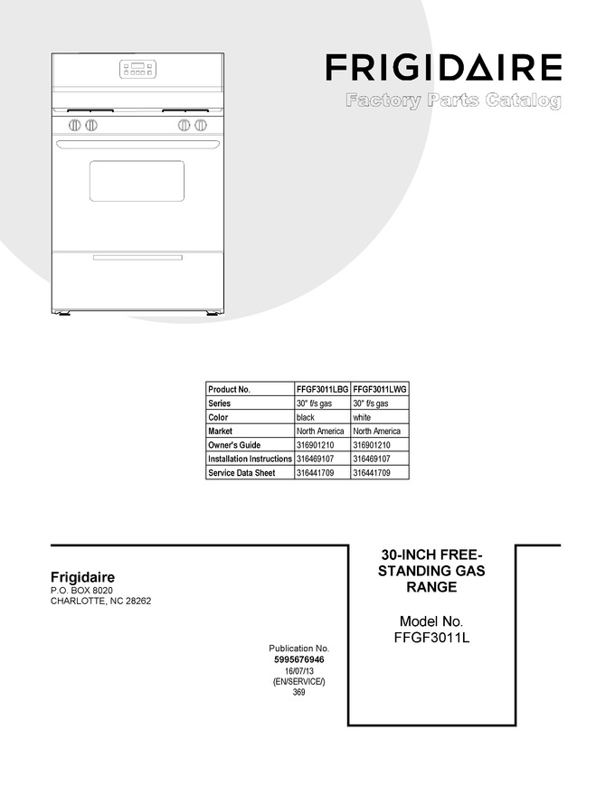 Diagram for FFGF3011LWG
