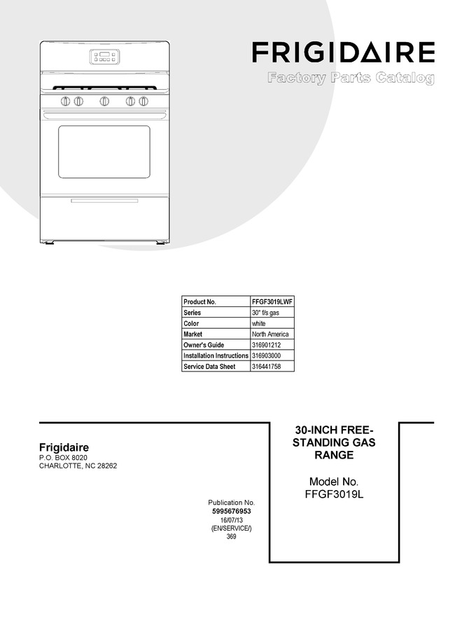 Diagram for FFGF3019LWF