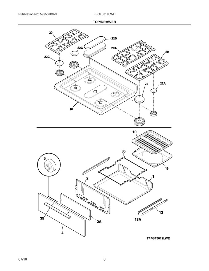 Diagram for FFGF3019LWH