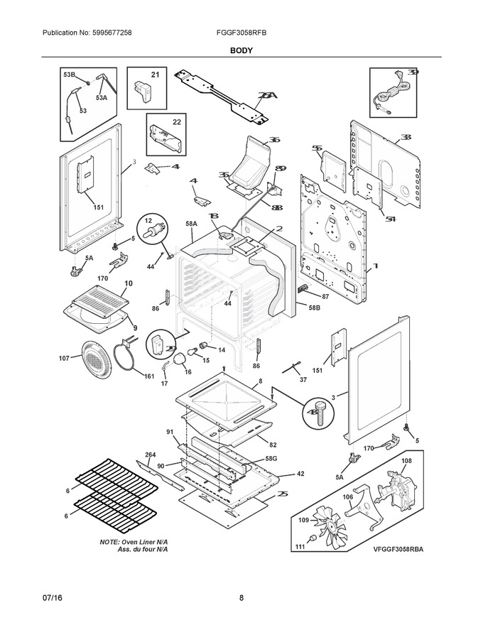 Diagram for FGGF3058RFB