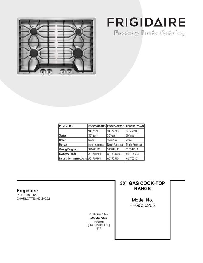 Diagram for FFGC3026SWB