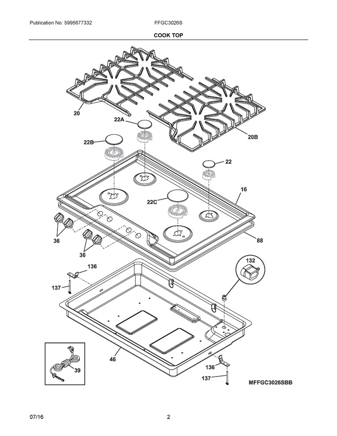 Diagram for FFGC3026SWB
