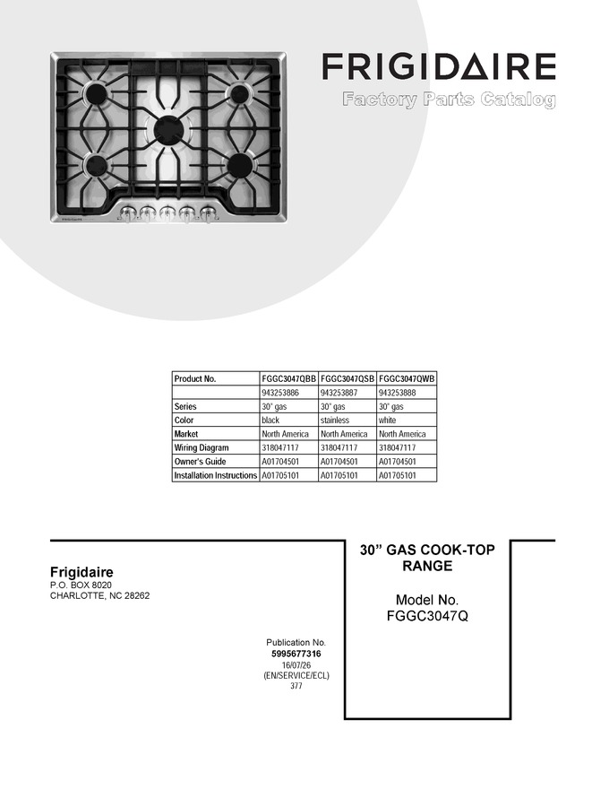 Diagram for FGGC3047QSB