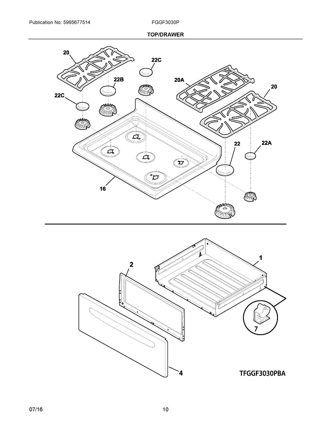 Diagram for FGGF3030PWC