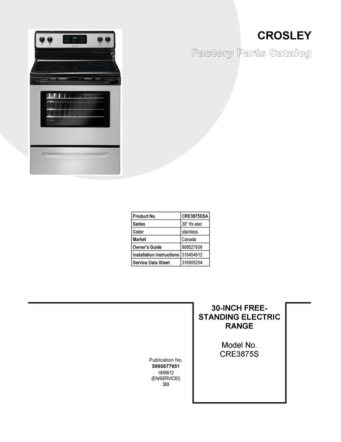 Diagram for CRE3875SSA