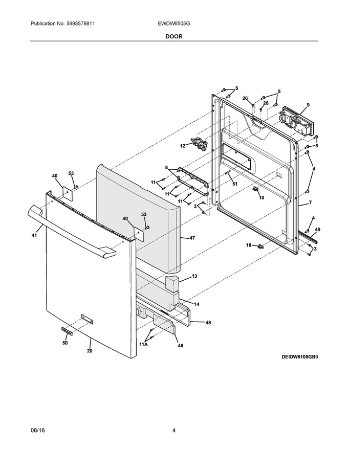 Diagram for EWDW6505GB0B