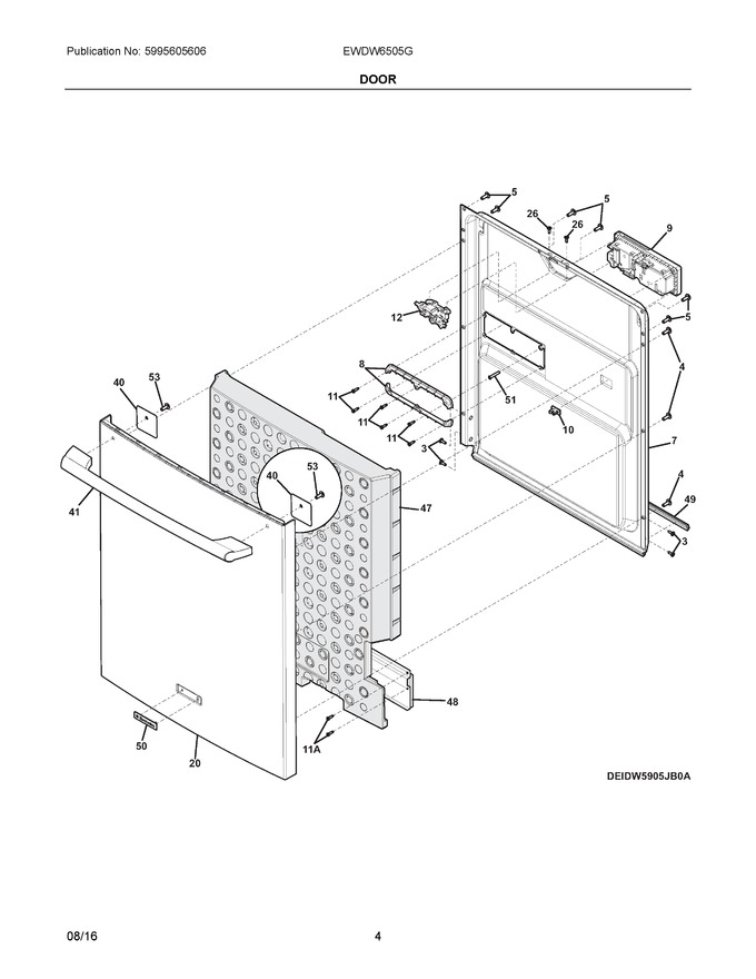 Diagram for EWDW6505GS1C