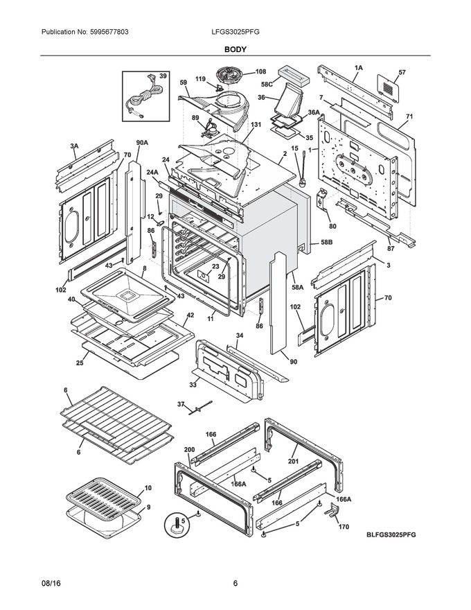 Diagram for LFGS3025PFG