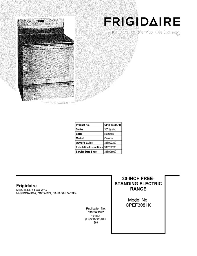 Diagram for CPEF3081KFD