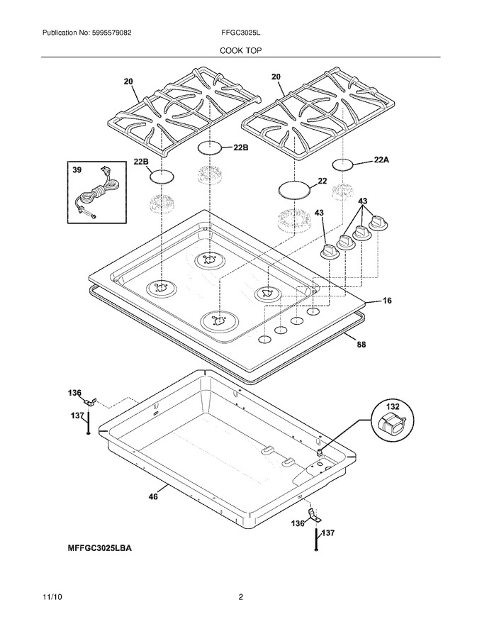Diagram for FFGC3025LSB