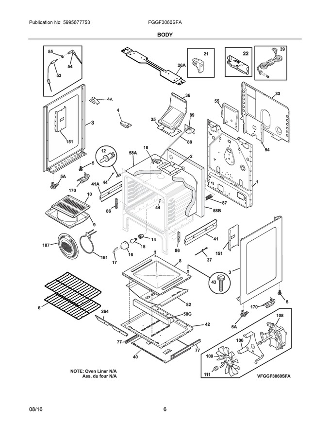 Diagram for FGGF3060SFA