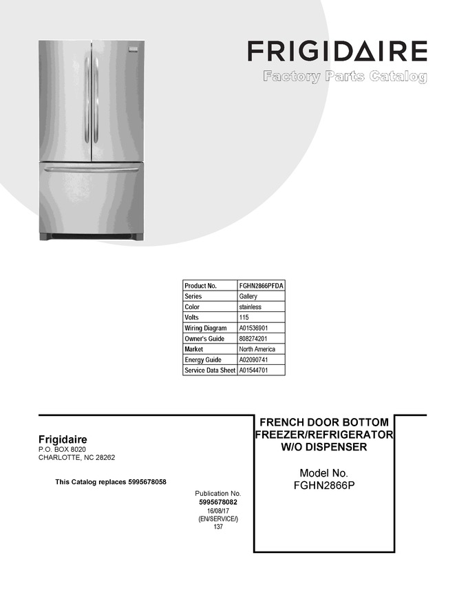 Diagram for FGHN2866PFDA