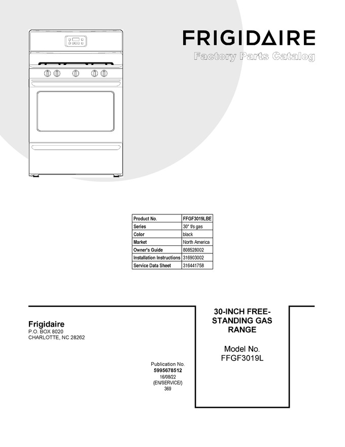 Diagram for FFGF3019LBE