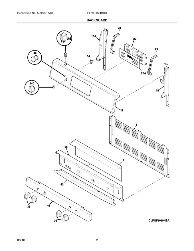 Diagram for FFGF3024SSB