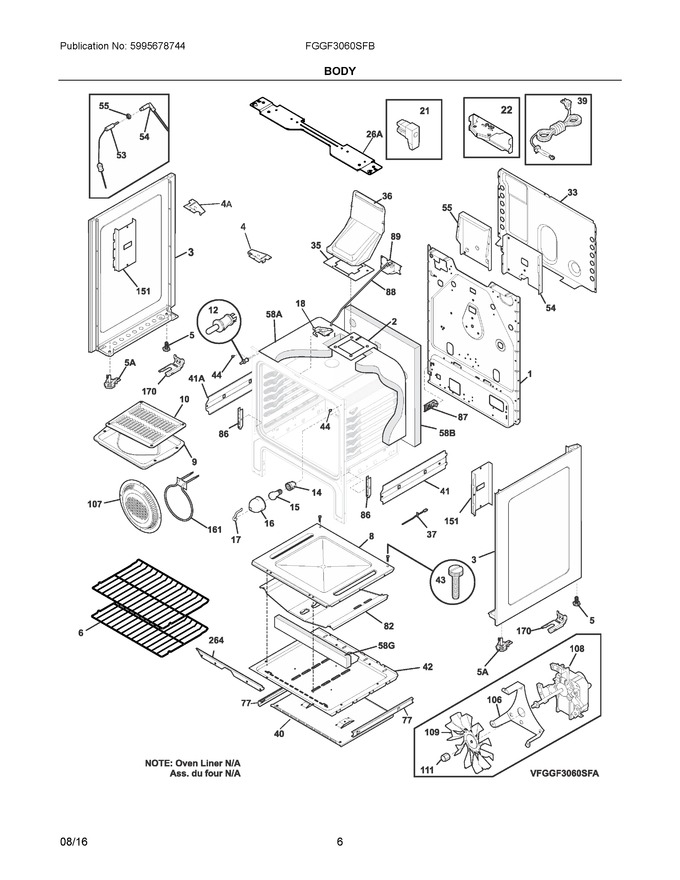 Diagram for FGGF3060SFB