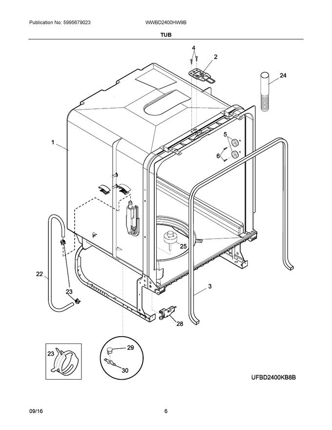 Diagram for WWBD2400HW9B