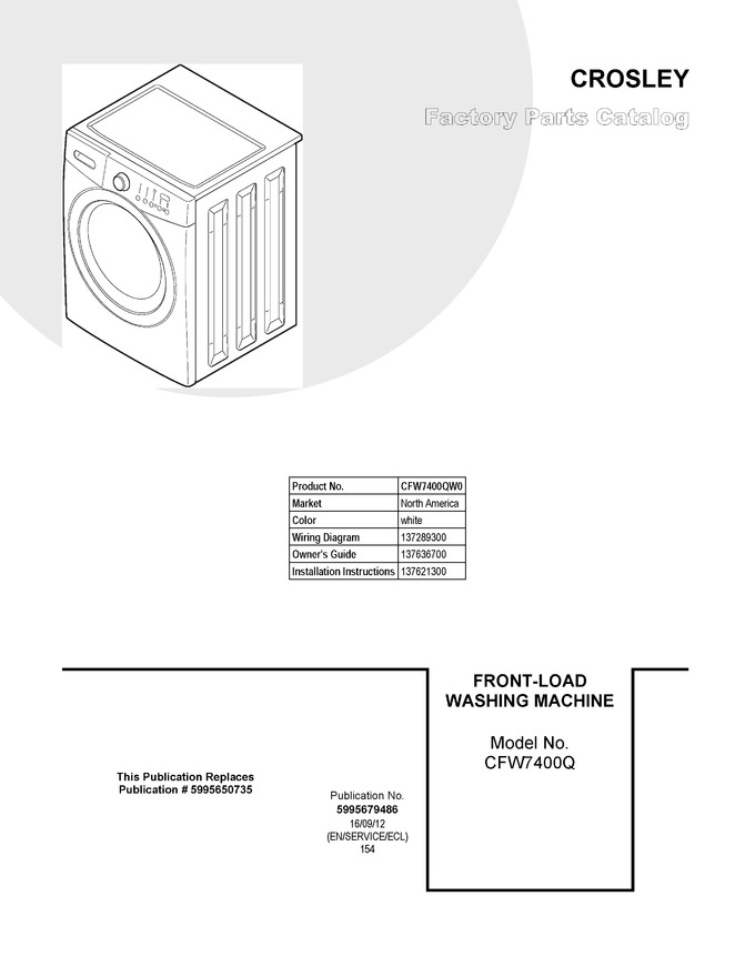 Diagram for CFW7400QW0
