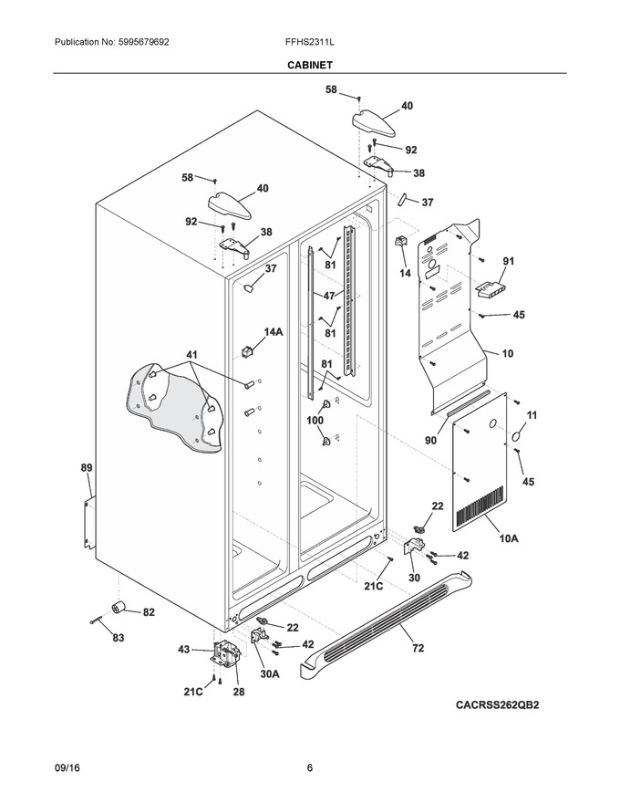 Diagram for FFHS2311LWPA