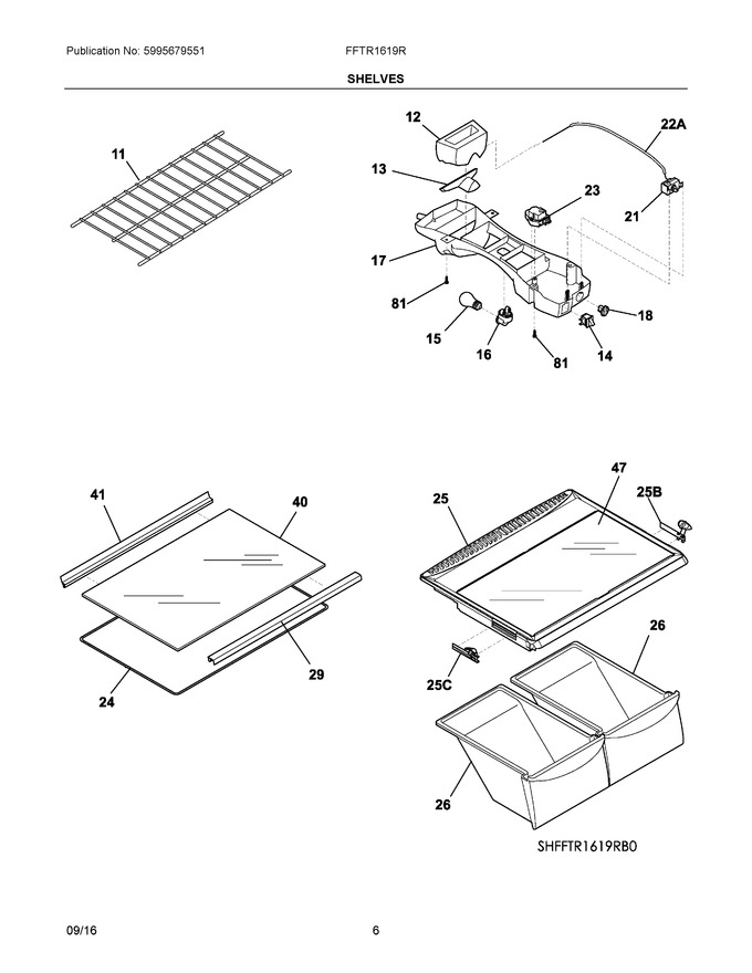 Diagram for FFTR1619RW1