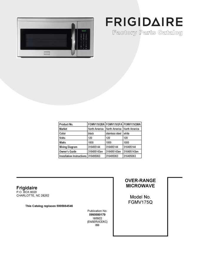 Diagram for FGMV175QWA